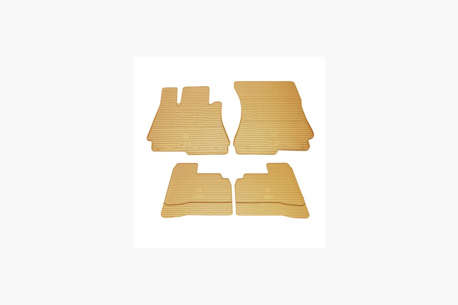Mercedes S-class W221 2005–2013 Beige gummimattor till kupén (4 st, Stingray Premium) Image