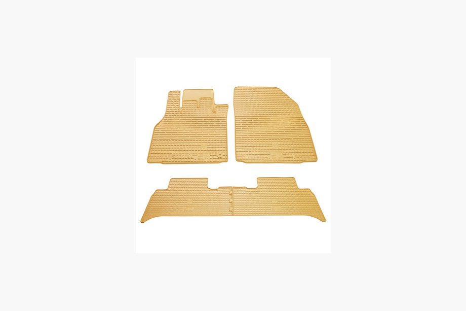 Renault Scenic/Grand 2009–2016 Beige gummimattor till kupén (4 st, Stingray Premium) Image