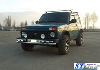Lada Niva och Urban 1977– Frontbåge ST015 (rostfritt stål) foto 2