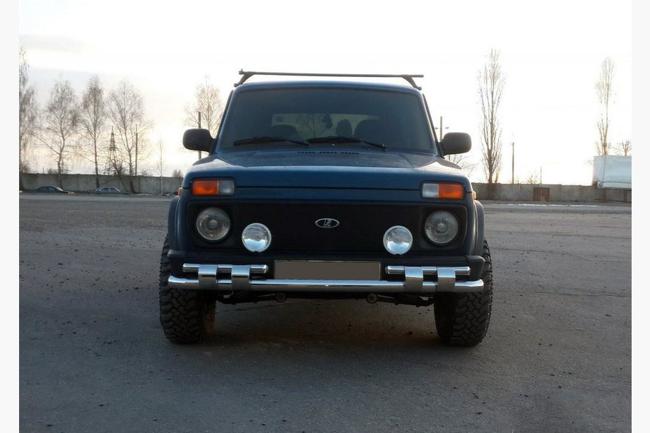 Lada Niva och Urban 1977– Frontbåge ST015 (rostfritt stål) Image