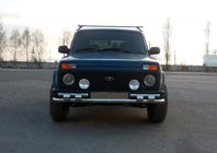 Lada Niva och Urban 1977– Frontbåge ST015 (rostfritt stål) foto 1