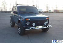 Lada Niva och Urban 1977– Frontbåge ST015 (rostfritt stål) foto 3