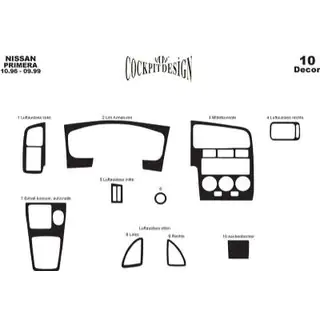 Instrumentpanelsinlägg (1996-1999) Nissan Primera P11 1996–2002 foto 3
