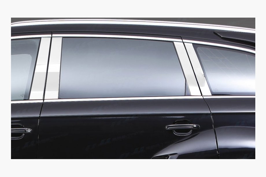 Audi Q7 2005–2015 Dörrstolpslister (rostfritt stål) Foto 4