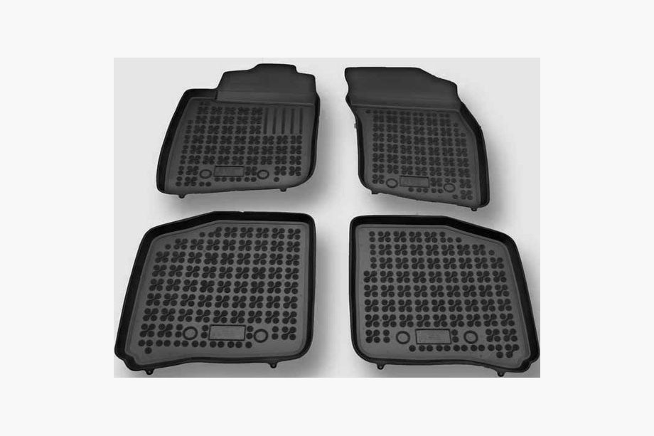 Volkswagen Caddy 2004–2010 Gummimattor till kupén med upphöjd kant (4 st, RezawPlast) Image