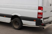 Mercedes Sprinter W907/W910 2018– Sidorör bakom bakhjulet (2 st, rostfritt) foto 1