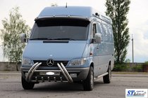 Mercedes Sprinter W901/902/903/904/905 1995–2006 Frontbåge Kelebek WT011 (rostfritt) foto 3