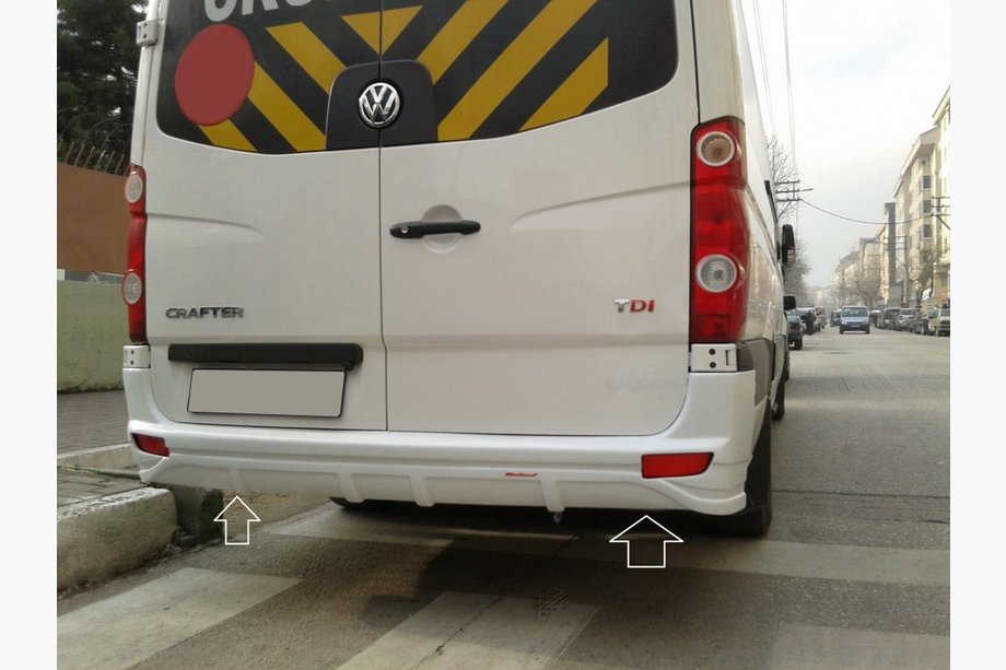 Mercedes Sprinter W906 2006–2018 Bakre stötfångarspoiler V1 (för lackering) Image