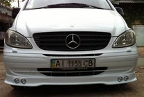 Mercedes Vito W639 2004–2014 Frontläpp till stötfångare (för 4 strålkastare), lackerbar foto 2