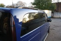 Mercedes Viano 2004–2014 Svarta takrails ELITE (plastfot) Kort hjulbas (Short, Compact) foto 2