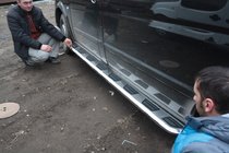 Mercedes Vito W639 2004–2014 Sidotrösklar Vison (2 st, aluminium / rostfritt stål) foto 6
