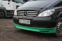 Mercedes Viano 2004–2014 Frontläpp till stötfångare Brabos Style (för lackering) foto 2