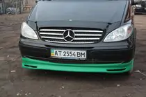 Mercedes Viano 2004–2014 Frontläpp till stötfångare Brabos Style (för lackering) foto 3