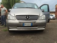 Mercedes Viano 2004–2014 Främre frontbåge ST014 (rostfritt) 60/42 mm foto 7