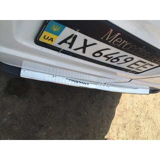 Lastskydd för bakre stötfångare med bockning (Carmos V1, rostfritt stål) Mercedes Vito W639 2004–2014 foto 4
