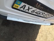 Mercedes Vito W639 2004–2014 Lastskydd för bakre stötfångare med bockning (Carmos V1, rostfritt stål) foto 4