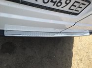 Mercedes Vito W639 2004–2014 Lastskydd för bakre stötfångare med bockning (Carmos V1, rostfritt stål) foto 3
