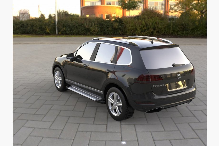 Volkswagen Touareg 2010–2018 Sidosteg Allmond Grey (2 st, aluminium) Foto 2