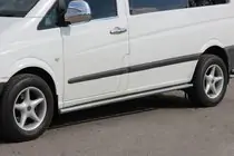 Mercedes Vito W639 2004–2014 Sidorör BB001 (2 st, rostfritt) foto 1