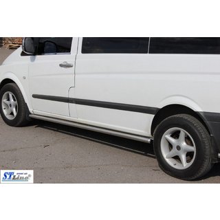 Sidorör BB001 (2 st, rostfritt) Mercedes Viano 2004–2014 foto 2