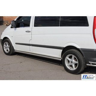 Sidorör BB001 (2 st, rostfritt) Mercedes Viano 2004–2014 foto 4