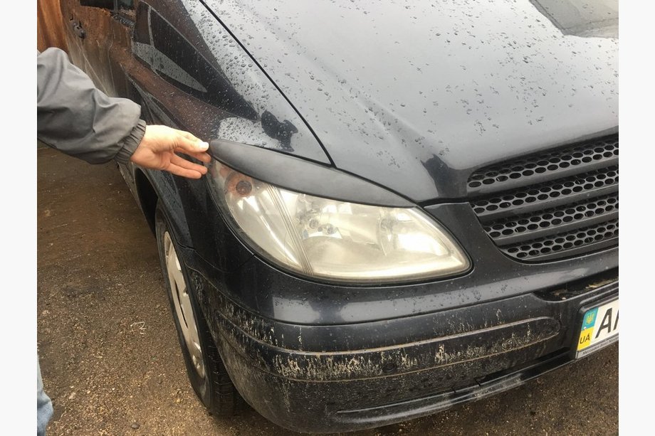 Mercedes Vito W639 2004–2014 Raka strålkastarögonlock (2004-2010, 2 st, plast) Foto 15