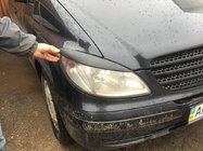 Mercedes Vito W639 2004–2014 Raka strålkastarögonlock (2004-2010, 2 st, plast) Mattsvart foto 15