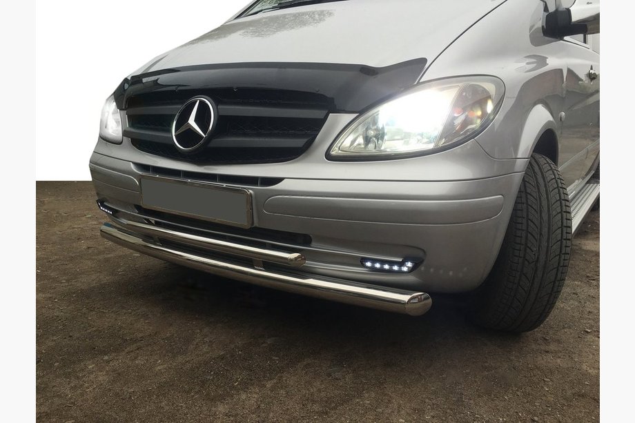 Mercedes Vito W639 2004–2014 Främre frontbåge ST014 (rostfritt) 2004-2010, Ø51 ↗ Ø42 mm Foto 5
