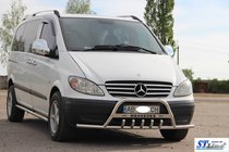 Mercedes Viano 2004–2014 Frontbåge WT004-Plus med sidostag (rostfri) foto 2