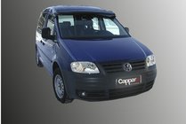 Volkswagen Caddy 2004–2010 Vindrutespoiler (svart blank, 5 mm) foto 1