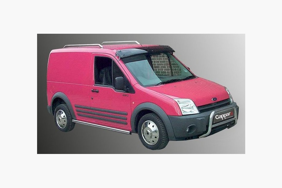 Ford Connect 2002–2006 Vindrutespoiler (svart blank, 5 mm) Image