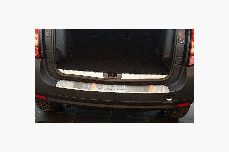 Renault Duster 2008–2017 Bakre stötfångarskydd Nataniko med bockad kant (rostfritt stål) Image