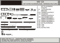 Mercedes E-class W124 1984–1997 Instrumentpanelslister (Hartman) foto 1