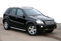 Mercedes ML W164 2005–2011 Sidosteg Fullmond (2 st, aluminium) foto 3