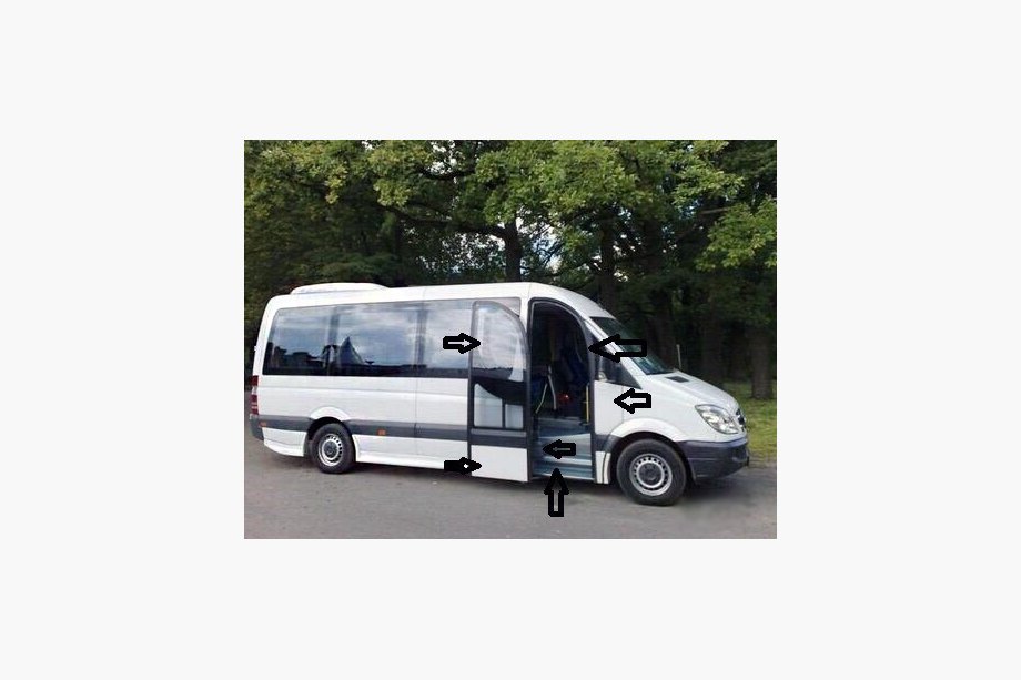 Volkswagen Crafter 2006–2016 Passagerardörrsats Image