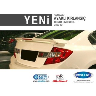 Isikli spoiler (för lackering) Honda Civic Sedan IX 2011–2016 foto 2