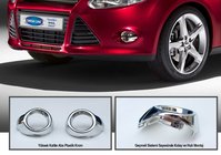 Ford Focus III 2011–2017 Kromade dimljusramar (2 st, plast) foto 1