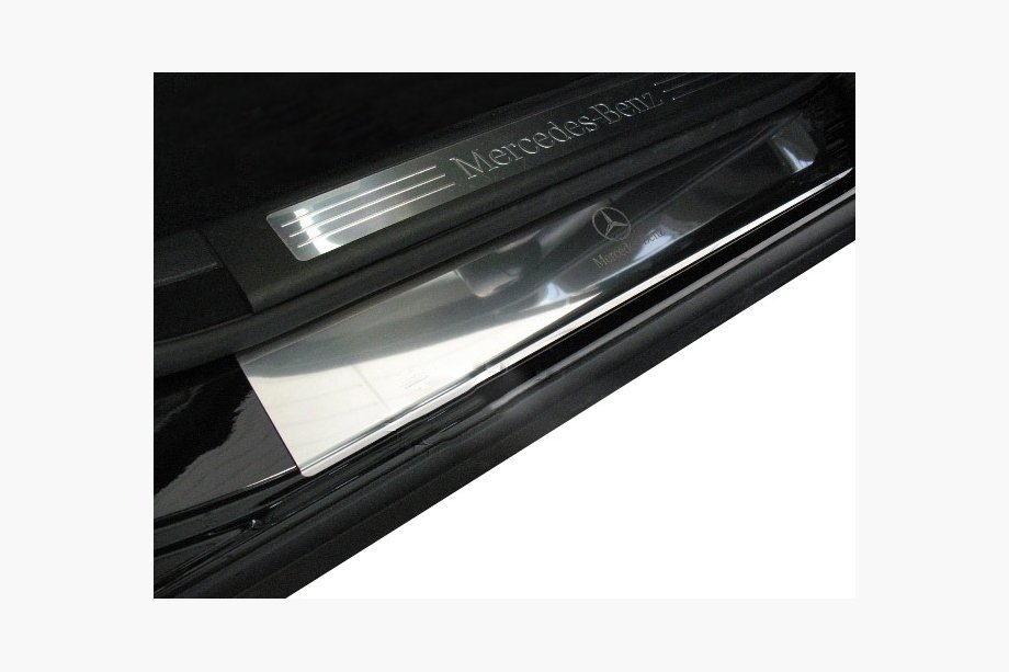 Mercedes ML W164 2005–2011 Instegslister Nataniko (4 st, rostfritt stål) Premium - 3M tejp, 0,8 mm Image