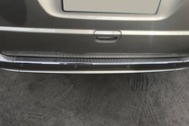 Mercedes Viano 2004–2014 Bakre stötfångarskydd Svart krom OmsaLine (rostfritt) foto 1
