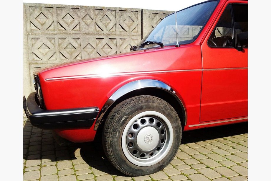 Volkswagen Golf 2 1983–1992 Hjulhuslister (4 st, rostfritt stål) Image