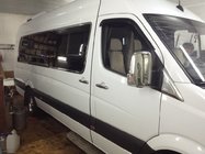 Mercedes Sprinter W906 2006–2018 Komplett fönsterinramning Long / ExraLong (rostfritt stål) foto 2