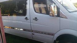 Mercedes Sprinter W906 2006–2018 Dörrlister (rostfritt stål) ExtraLong. Carmos - turkiskt stål foto 5