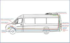 Hyundai H300, H1, Starex 2008–2020 Takmonterad luftkonditionering 13,5 kW (monoblock) foto 2