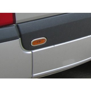 Ramar till positionsljus (6 st, rostfritt) Volkswagen Crafter 2006–2016 foto 2