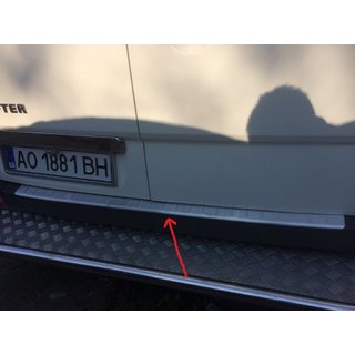 Matt bakre stötfångarskydd (Omsa, rostfritt stål) foto 2