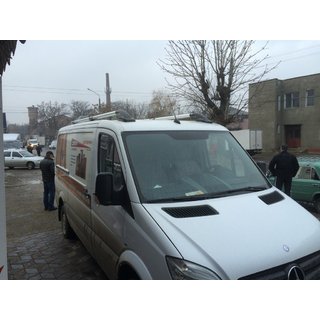 Takrails Shark (svarta fötter) Mercedes Sprinter W906 2006–2018 foto 3