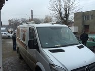 Volkswagen Crafter 2006–2016 Takrails Shark (svarta fötter, aluminium) foto 3