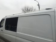 Mercedes Sprinter W906 2006–2018 Takrails DD 265 cm, krom, plastfot foto 1
