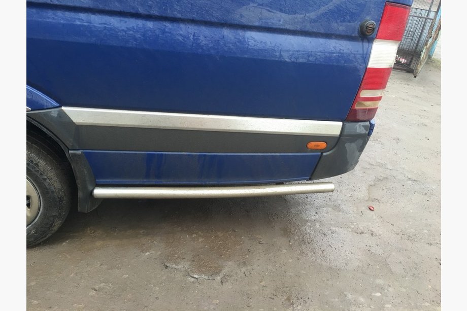 Volkswagen Crafter 2006–2016 Sidorör bakom bakhjulet (2 st, rostfritt) Extra lång, 60 mm Foto 2
