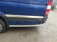 Mercedes Sprinter W907/W910 2018– Sidorör bakom bakhjulet (2 st, rostfritt) foto 6